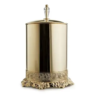 3SC Bally Ведро с крышкой, ручка BohemeSwarovski, цвет золото Lucido FSS65/06GD