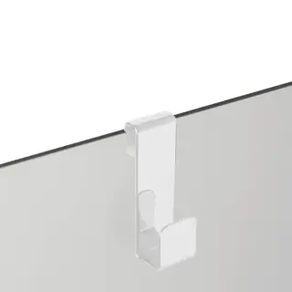 3SC Appy Крючок навесной на стекло, одинарный, цвет белый матовый APPY1BO