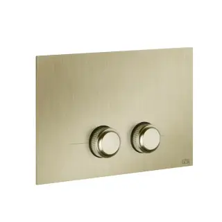 Gessi Venti20 Клавиша смыва для унитаза, цвет: brushed brass PVD 54651#727