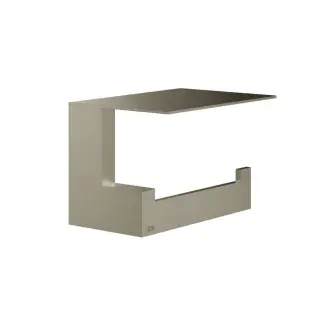 Gessi Inverso/Rettangolo Держатель туалетной бумаги с полочкой, подвес., цвет: finox brushed nickel 20849#149