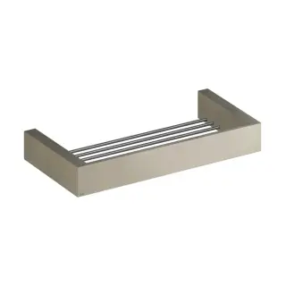 Gessi Inverso/Rettangolo Полка-решетка подвесная 30 см, цвет: finox brushed nickel 20947#149
