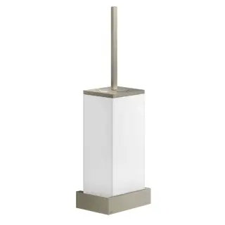 Gessi Inverso/Rettangolo Ершик для унитаза подвесной, с латунной колбой, цвет: finox brushed nickel 20819#149