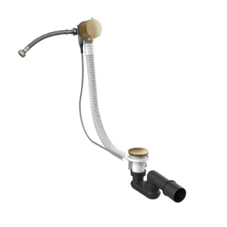 Gessi Слив-перелив для ванны с наполнением через перелив, цвет: warm bronze brushed PVD 01080#726