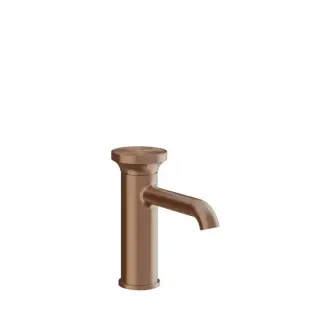 Gessi Origini Cмеситель для раковины на 1 отв без донного клапана, цвет: copper brushed PVD 66002#708