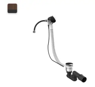 Gessi Слив-перелив для ванны с наполнением через перелив, цвет: dark bronze 01080#845