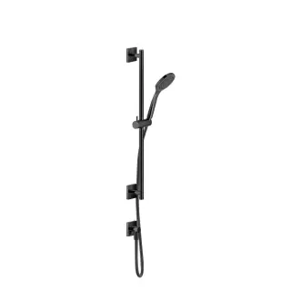 Gessi Rilievo Стойка с выпуском, душем и шлангом 150 см, цвет: black metal PVD 59242#706