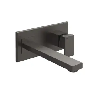 Gessi Rettangolo Встраиваемый однорычажный смеситель, излив 25,6 cм, цвет: black metal brushed PVD 44838#707