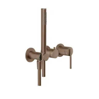 Gessi Ingranaggio Смеситель встраиваемый, однорычажный, шланг 150 cм, цвет: copper brushed PVD 63545#708