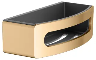 Keuco Elegance Полка-корзинка для душа с пластиковой вставкой, подвесная, цвет: латунь 11658 250001