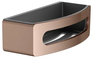 Keuco Elegance Полка-корзинка для душа с пластиковой вставкой, подвесная, цвет: красное золото 11658 290001