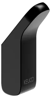 Keuco Aveno Крючок для полотенца, подвесной, с клеевым комплектом, цвет: черный матовый 14614 370000