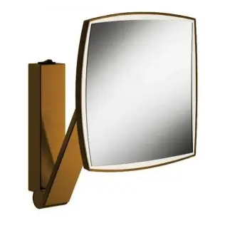 Keuco Kosmetikspiegel Косметическое зеркало подвесное, 5-ти кратное увелич., подсветка, цвет: бронза 17613 039004