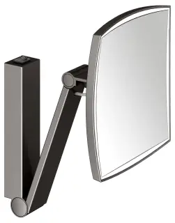 Keuco Kosmetikspiegel Косметическое зеркало подвес., 5ти кратн. увелич., подсветка, цвет:титан черн. 17613 359004