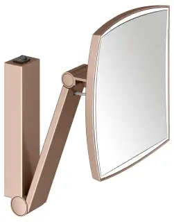 Keuco Kosmetikspiegel Косметическое зеркало подвес., 5ти крат. увелич., подсветка, цвет:красное зол. 17613 299004