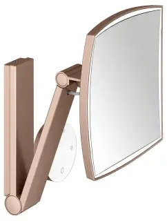 Keuco Kosmetikspiegel Косметическое зеркало подвес., 5ти крат. увелич., подсветка, цвет:красное зол. 17613 299002