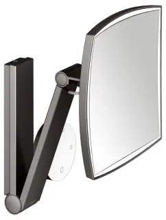 Keuco Kosmetikspiegel Косметическое зеркало подвес., 5ти кратн. увелич., подсветка, цвет:титан черн. 17613 359002