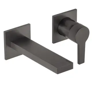 Keuco Edition 11 Смеситель для раковины рычаж., 2 потреб., изл. 26,5 см, встр., цвет:хром черный 51116 130202