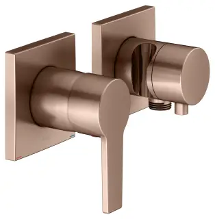 Keuco Edition 11 Смеситель для душа встр., внеш. часть, 2 потреб., с переключ., цвет: красное золото 51151 291222