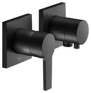 Keuco Edition 11 Смеситель для душа встр., внеш. часть, 2 потреб., с переключ., цвет: черный матовый 51151 371122