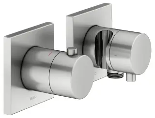 Keuco Edition 11 Смеситель для душа термостатический 2 потреб., встр., внеш. часть, цвет:нерж. сталь 51153 211222