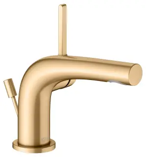 Keuco Edition 400 Смеситель для раковины рычажный 80, с д/к и гарнитуром для слива, цвет: латунь 51504 250000