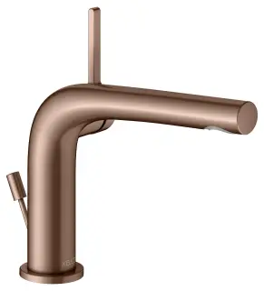 Keuco Edition 400 Смеситель для раковины рычажный 120, с д/к и гарнит. слива, цвет: красное зол. 51504 290002