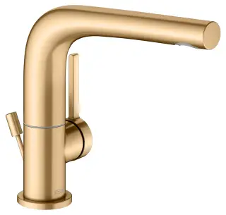 Keuco Edition 400 Смеситель для раковины рычажный 150, с д/к и гарнитуром для слива, цвет: латунь 51505 250000