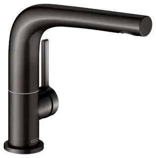 Keuco Edition 400 Смеситель для раковины рычажный 150, без д/к и гарнитура, цвет: титан черный 51505 350100