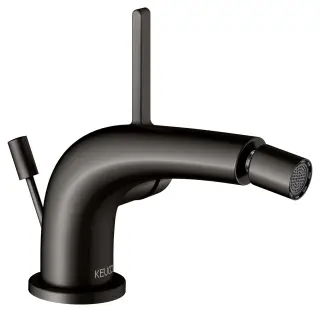 Keuco Edition 400 Смеситель для биде, с донным клапаном G1 1/4, цвет: титан черный 51509 350000