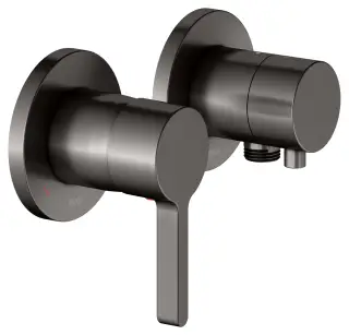 Keuco Edition 400 Смеситель для душа встр., внешняя часть, 2 потреб., переключ. цвет: титан черный 51551 351121