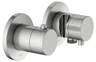 Keuco Edition 400 Смеситель для душа термостатич. 3 потреб., встр., внешняя часть, цвет: нерж. сталь 51553 211231