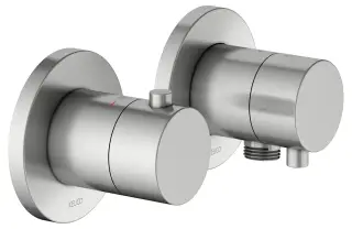 Keuco Edition 400 Смеситель для душа термостатич., 2 потреб., встр., внешняя часть, цвет:нерж. сталь 51553 211121