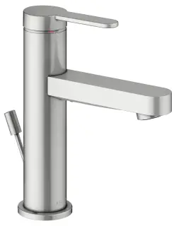 Keuco Ixmo Смеситель для раковины рычажный 100, с д/к и гарнитуром для слива, цвет: нерж. сталь 59502 213000