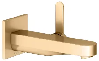 Keuco Ixmo Смеситель для раковины рычажный, 1 потребитель, излив 18,1 см, встраив., цвет: латунь 59516 250302