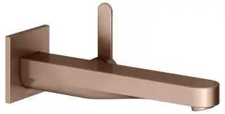 Keuco Ixmo Смеситель для раковины рычажный, 1 потреб., излив 24,1 см, встр., цвет: красное золото 59516 291302