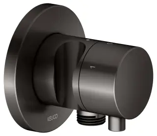 Keuco Ixmo Запорный вентиль с переключателем на 3 потреб. DN15 и держ. лейки, цвет: титан черный 59549 351201
