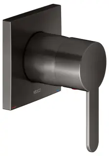 Keuco Ixmo Смеситель для душа рычажный DN15, встраиваемый, квадратная розетка, цвет: титан черный 59551 350302