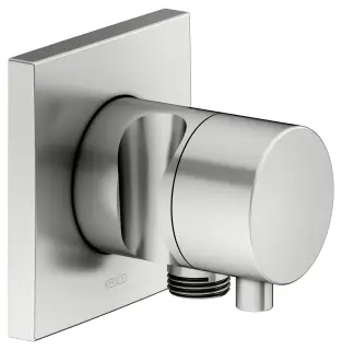 Keuco Ixmo Вентиль-перекл. 2 потреб. DN15, внеш. часть, с выводом шланга и держ., цвет: нерж. сталь 59556 211202