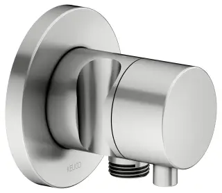 Keuco Ixmo Вентиль-перекл. 2 потреб. DN15, внеш. часть, с выводом шланга и держ., цвет: нерж. сталь 59556 211201