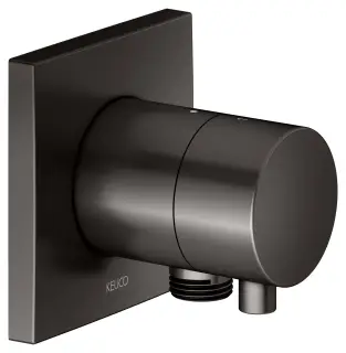 Keuco Ixmo Вентиль-переключатель на 2 потреб. DN15, внеш. часть, с выводом шланга, цвет:титан черный 59556 351102