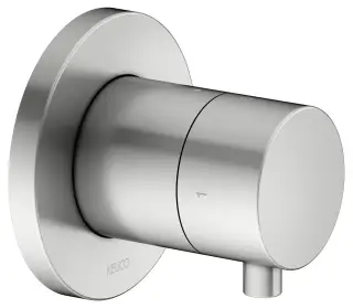 Keuco Ixmo Запорный вентиль с переключателем на 2 потребителя DN15, цвет: нержавеющая сталь 59557 211001