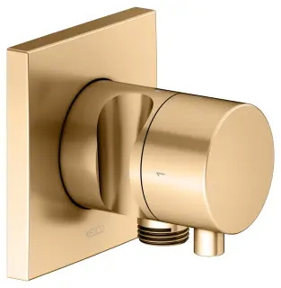 Keuco Ixmo Запорный вентиль с переключателем на 2 потребителя DN15 и держателем лейки, цвет: латунь 59557 251202