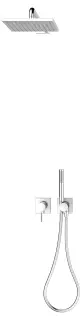 Keuco Ixmo Sets Душевой комплект: рычажный встр. смеситель, без излива, шланг, ручной душ, цвет:хром 59651 010402