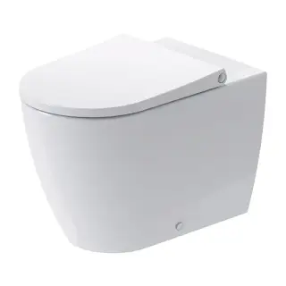 Duravit Bento Starck Box Унитаз напольный 37x60 см с крышкой микролифт, цвет: белый глянцевый D4600100