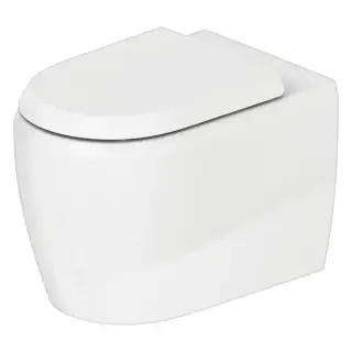 Duravit Qatego Унитаз напольный безободковый 39x60 см, цвет: белый глянцевый 2020092000