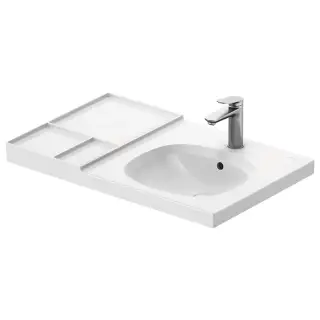 Duravit Aurena Раковина подвесная 80.5x50.5x19h см, с переливом, цвет: белый глянцевый 238880AA00