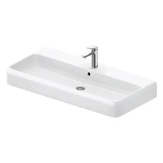 Duravit Qatego Раковина накладная 100x47x15.5h см, с переливом, цвет: белый глянцевый 2382100027