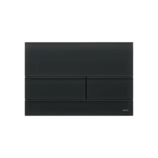 Tece Square Кнопка смыва для унитаза, стекло, цвет: черный сатинированный 9240825