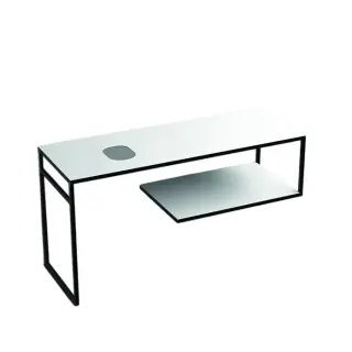 Kerasan Louise Консоль под раковину 140x50 см, напольная с полкой, цвет: Bianco matt 9332k6