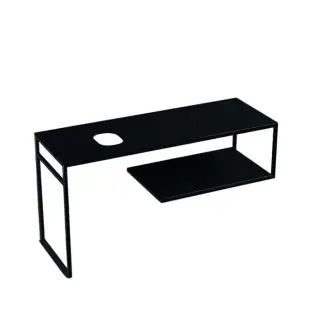 Kerasan Louise Консоль под раковину 140x50 см, напольная с полкой, цвет: Nero matt 9332k5